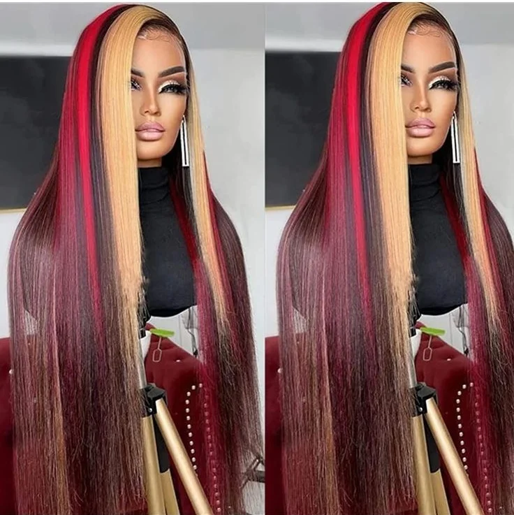 black-blonde-and-red-straight-lace-front-wig-13×4-hd-body-wave-lace-frontal-wigs-synthetic-and-blend-lace-wigs-cosplay-for-women