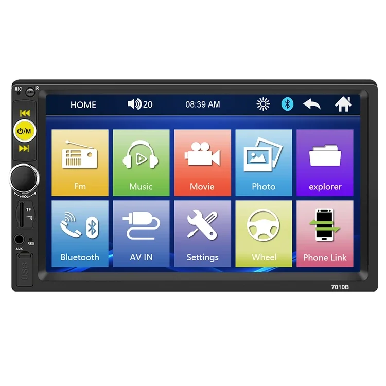 7010B wholesale auto eletronic 2 din 7inch mp3 mp5 carplay autoradio player car radio