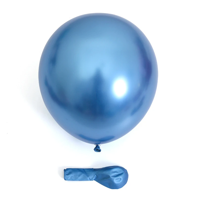 10/20/50 Stück Metallic-Geburtstagsballons Metall Blau Rot Chrom Silber Roségold Luftballons für Party Babyparty Hochzeitsdekorationen – Detail 7