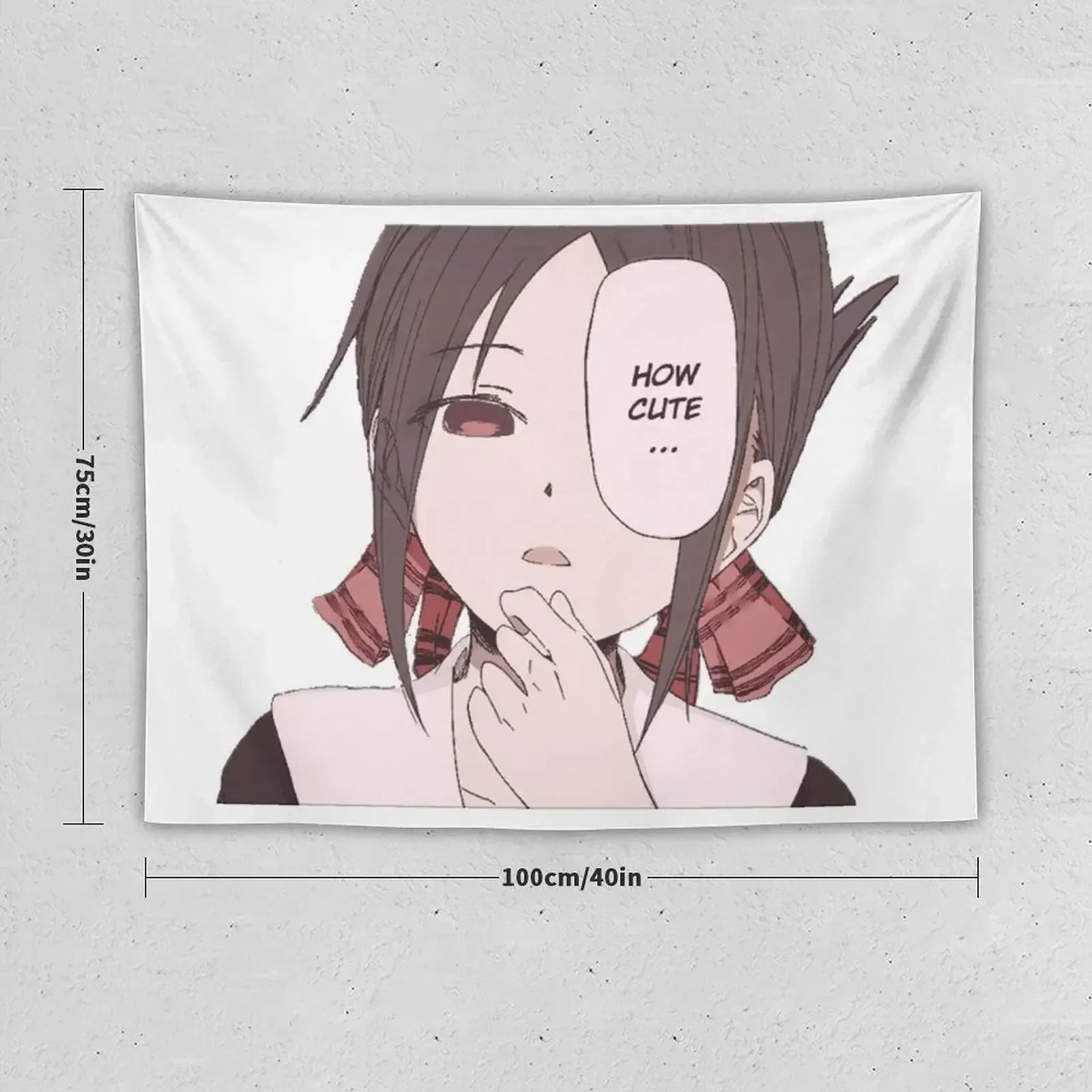 Kaguya Shinomiya Colorized Cute Design Tapestry Custom Decorations For Your Bedroom Tapestry