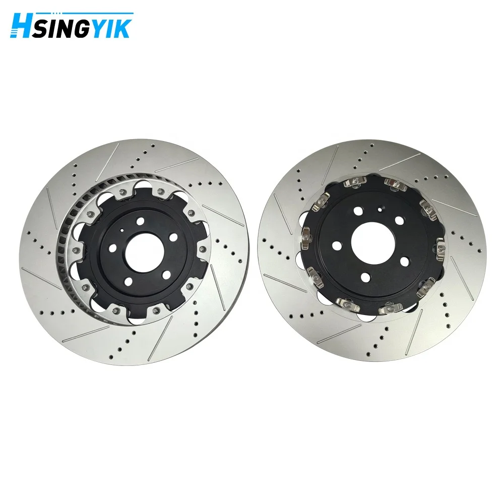 2 Piece Rotors Floating Break Disk Brake Disc For Audi S3 S7 Rs4