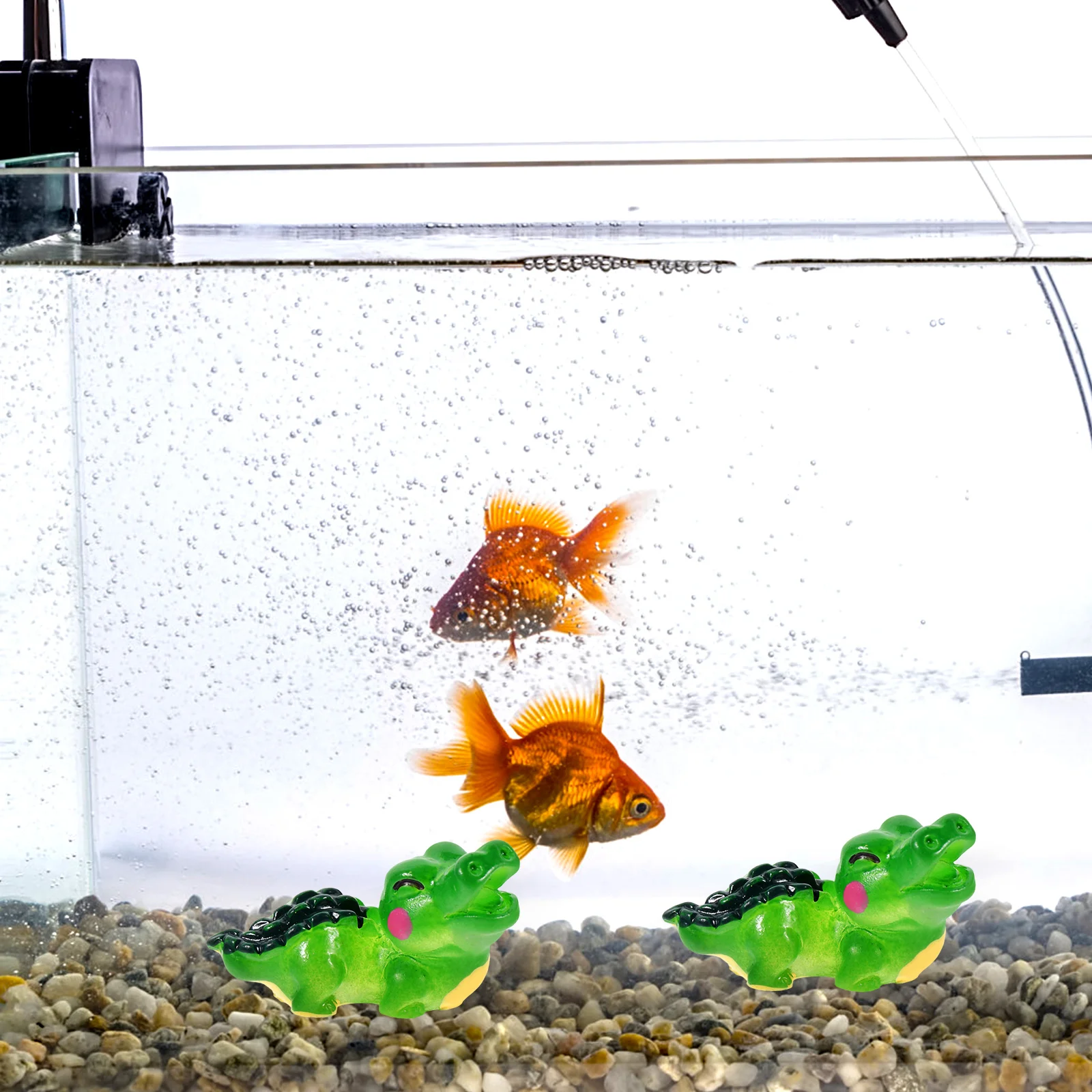 

4Pcs Delightful Mini Accents Realistic Resin Figures for Fish Tanks and Mini Garden Views
