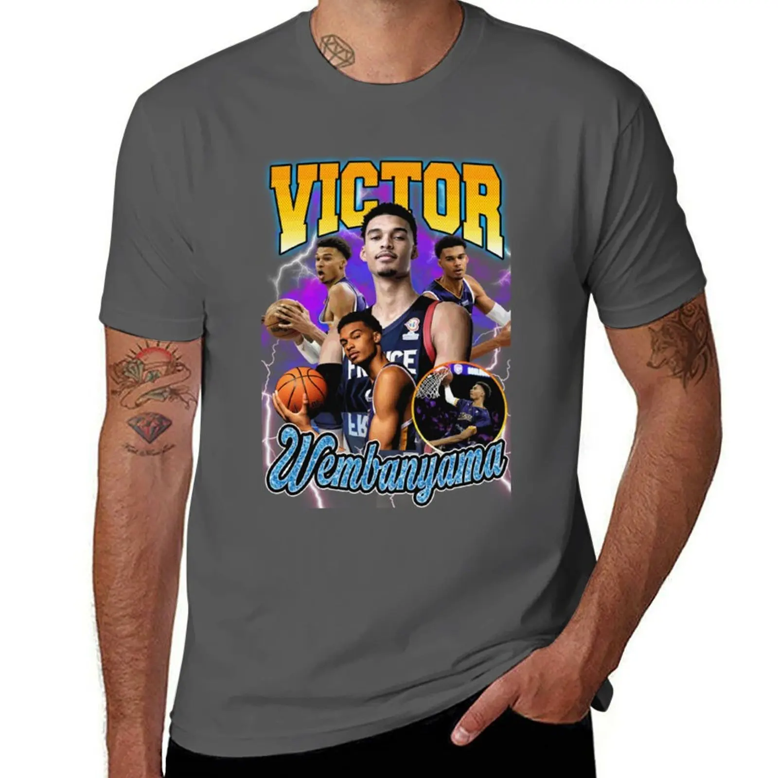 Wembanyama Victor shirt T-Shirt anime t shirts for man t shirts cotton 100% T-Shirt