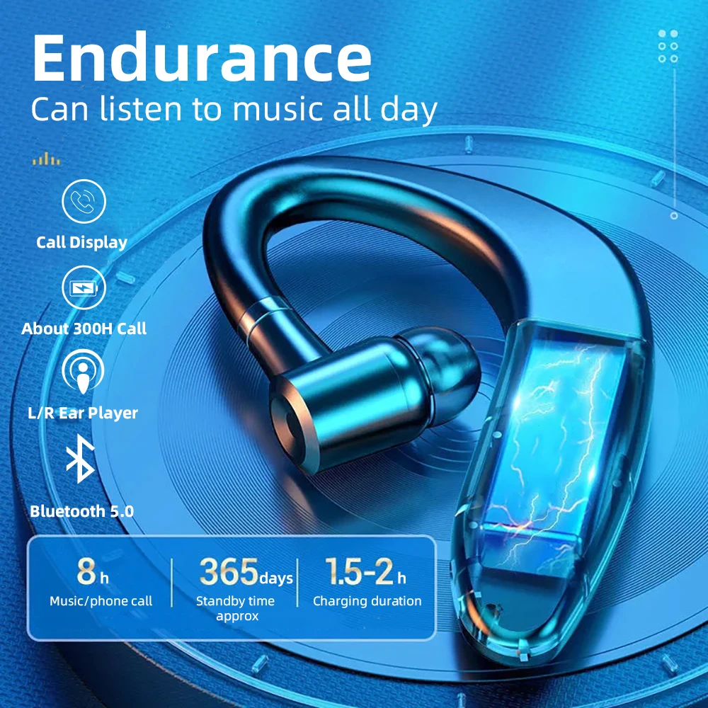 Wiereless5.0 Bluetooth Headset HandsFree Wireless Business Headset Driver Call Sports Headset for Huawei Xiao