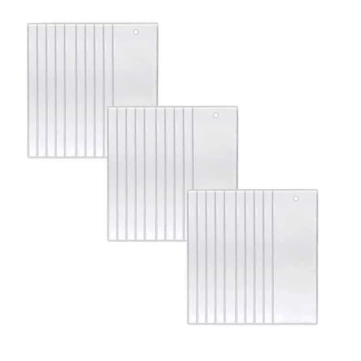 Eco-friendly 30 Pcs Clear Bookmark Sleeves Plastic Blank Photobooth Frames Book Markers Cover Holder with Hole for Students Read