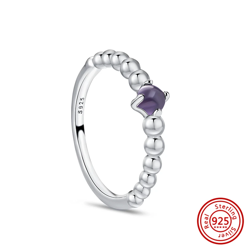 Neuer glänzender klassischer quadratischer Kronen-Herzring aus 925er Sterlingsilber, exquisiter Luxus-Charm-Schmuck, Überraschungsgeschenke für die Feiertage
