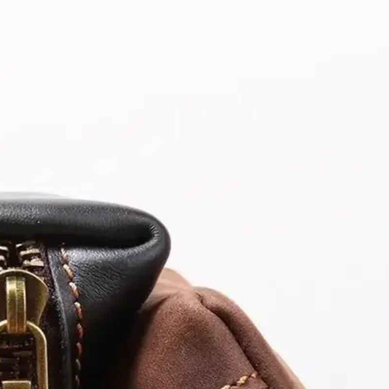 

Retro Genuine Leather Coin Purse Vintage Zipper Clutch Wallet Credit Card Holder Card Case Women's Key Holder Organizer Pouch