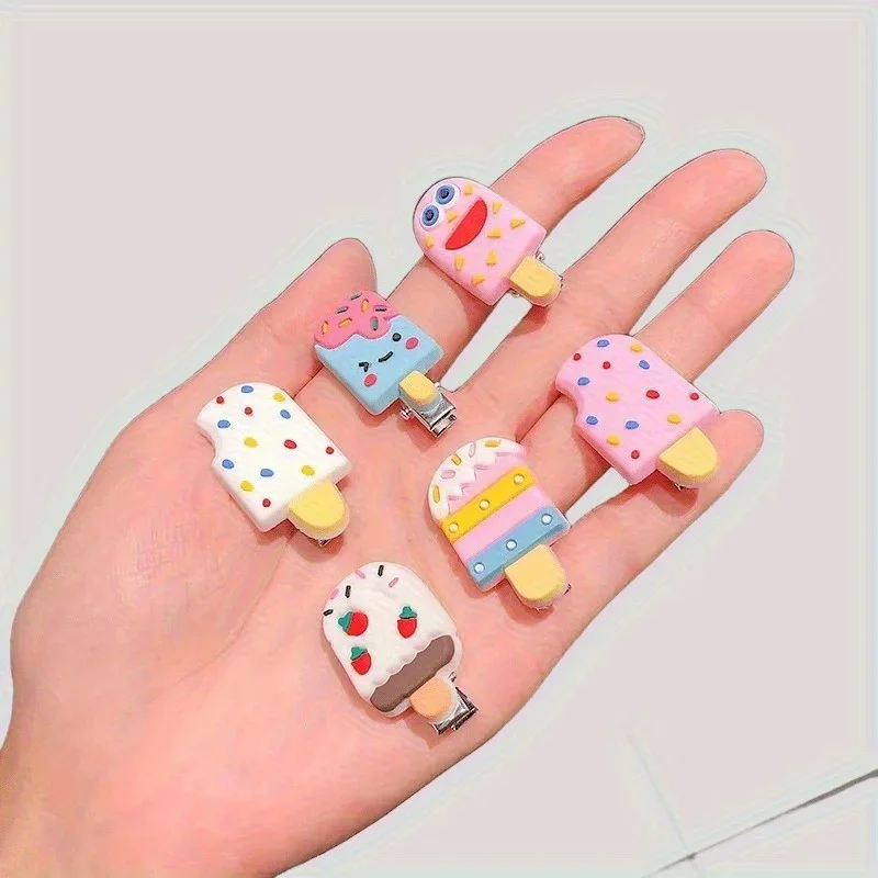 

10PCS Unicorn Hair Clips Set for Girls Cute Cartoon Hairpins with Ice Cream Headband Barrettes Kids Hair Accessories