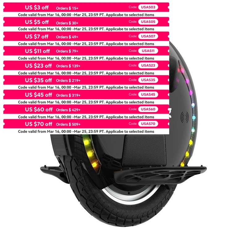 

US Stock Kingsong Electric Unicycle 14DPRO With 420Wh Battery 2400W Max Power 18.6Mph EUC