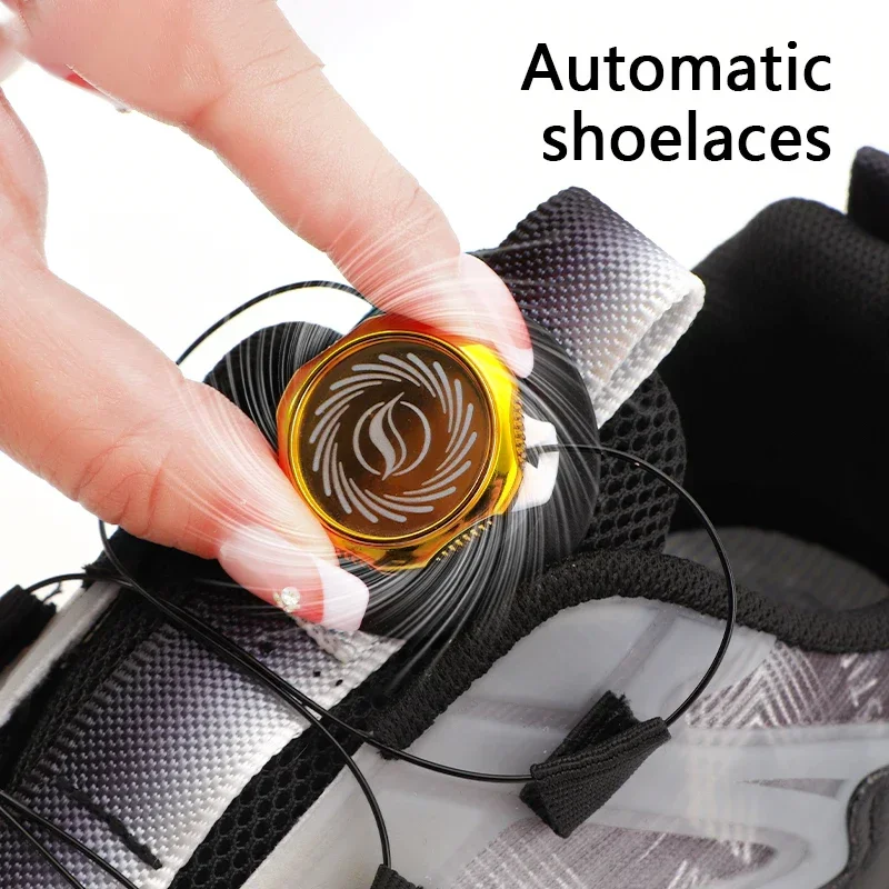 

New Swivel Buckle Laces Without ties Automatic Shoelaces Sneakers Adults Kids Lazy No Tie Shoe laces Shoe Accessories 1Pair
