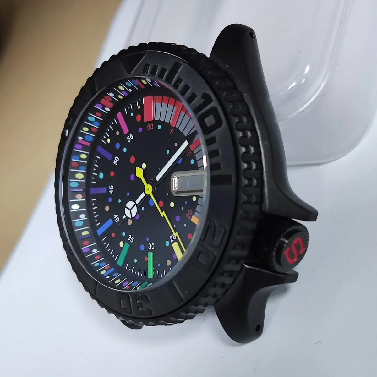 41.5mm nh35 case custom logo nh36 case NH35 watch case nh35 movement with bezel sapphire glass diving watch accessories parts 12