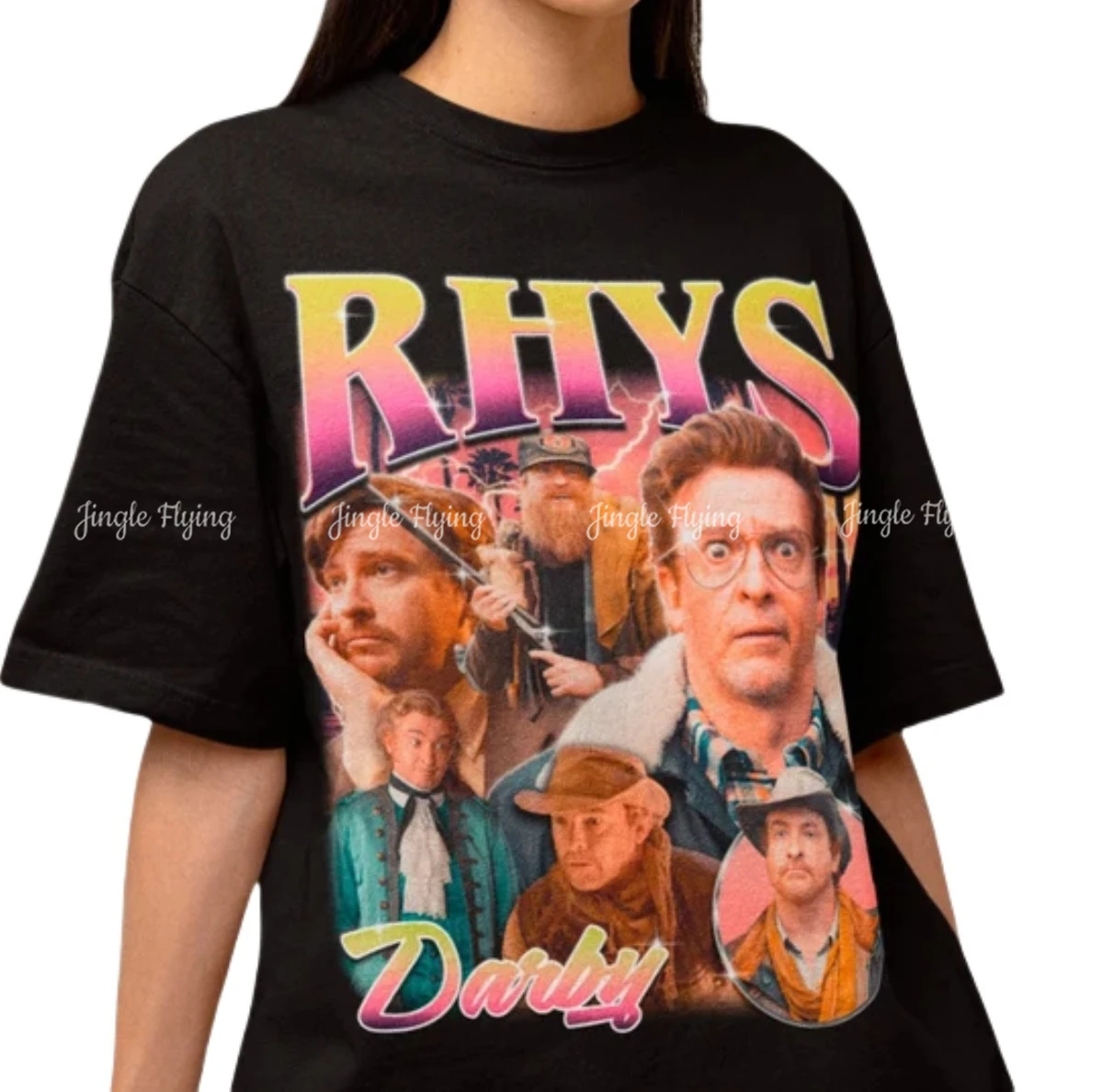 Женский свитшот с круглым вырезом и принтом