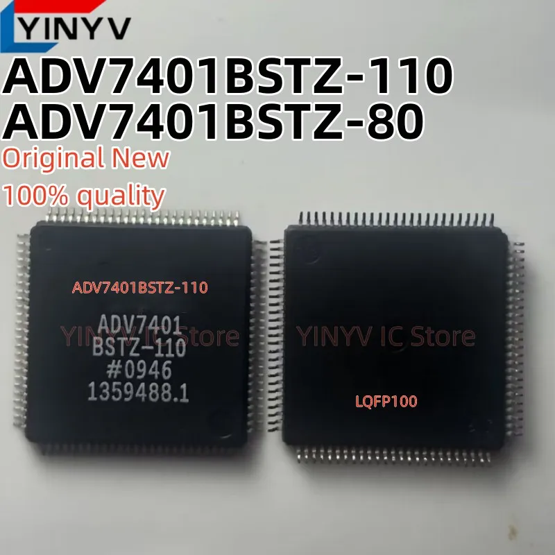 dv-7401bstz-ビデオデコーダーマルチフォーマットユニットsdtvおよびhdtvチップrgbadv7401bstz-110新品2個adv7401bstz-80