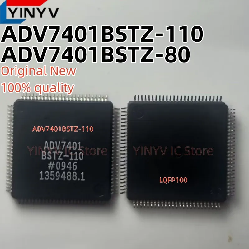 2PCS ADV7401BSTZ-110 ADV7401BSTZ-80 ADV7401BSTZ ADV7401 Multiformat SDTV/HDTV Video Decoder and RGB Graphics Digitizer Chip New