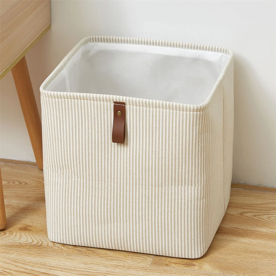 Cube Folding Storage Box With Handle Fabric Storage For Toys Clothes Storage Bins Home Closet Office Nursery Organizer