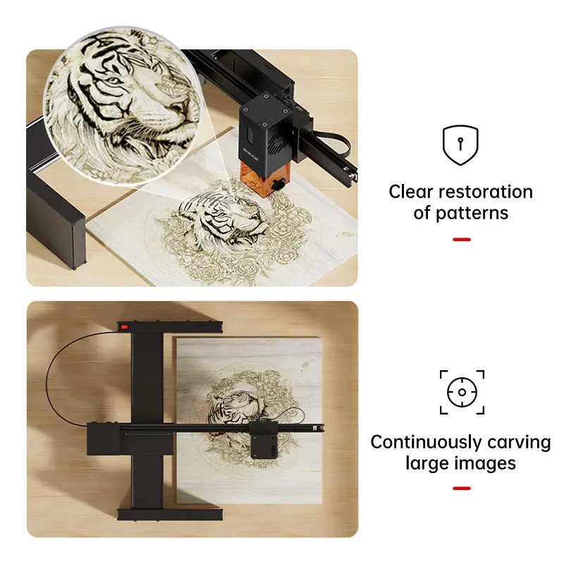 D2 PRO infrared Engraver DIY Mini Etcher Portable High Precision Engraving for Wood Metal Leather