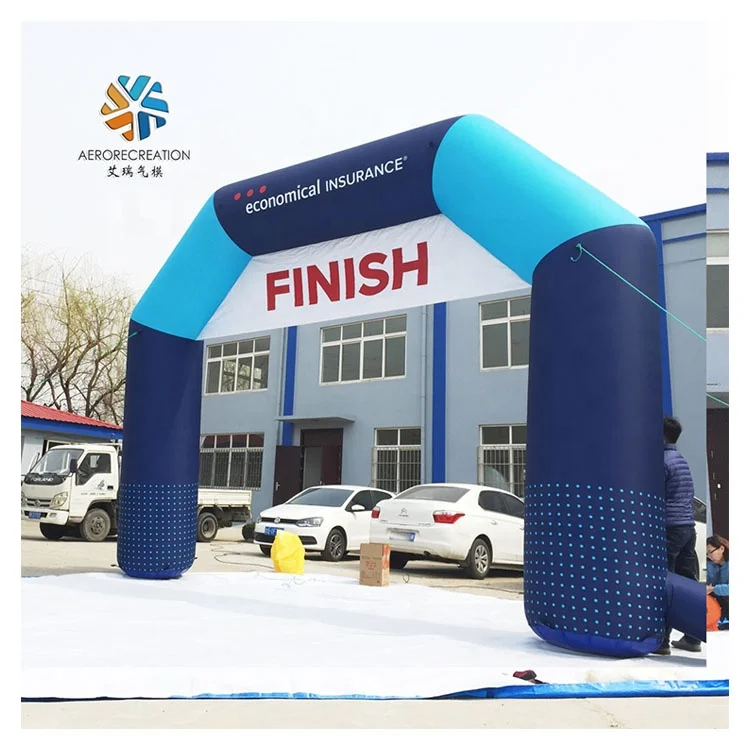 Custom Inflatable Arch High Quality Logo Printing Outdoor Inflatable Finish Line Arch for Event Advertising