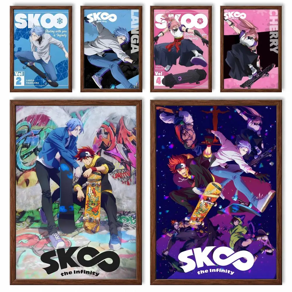 Sports Anime SK8 the Infinity Poster Self-adhesive Waterproof Paper Sticker Art Coffee House Bar Room Wall Decor