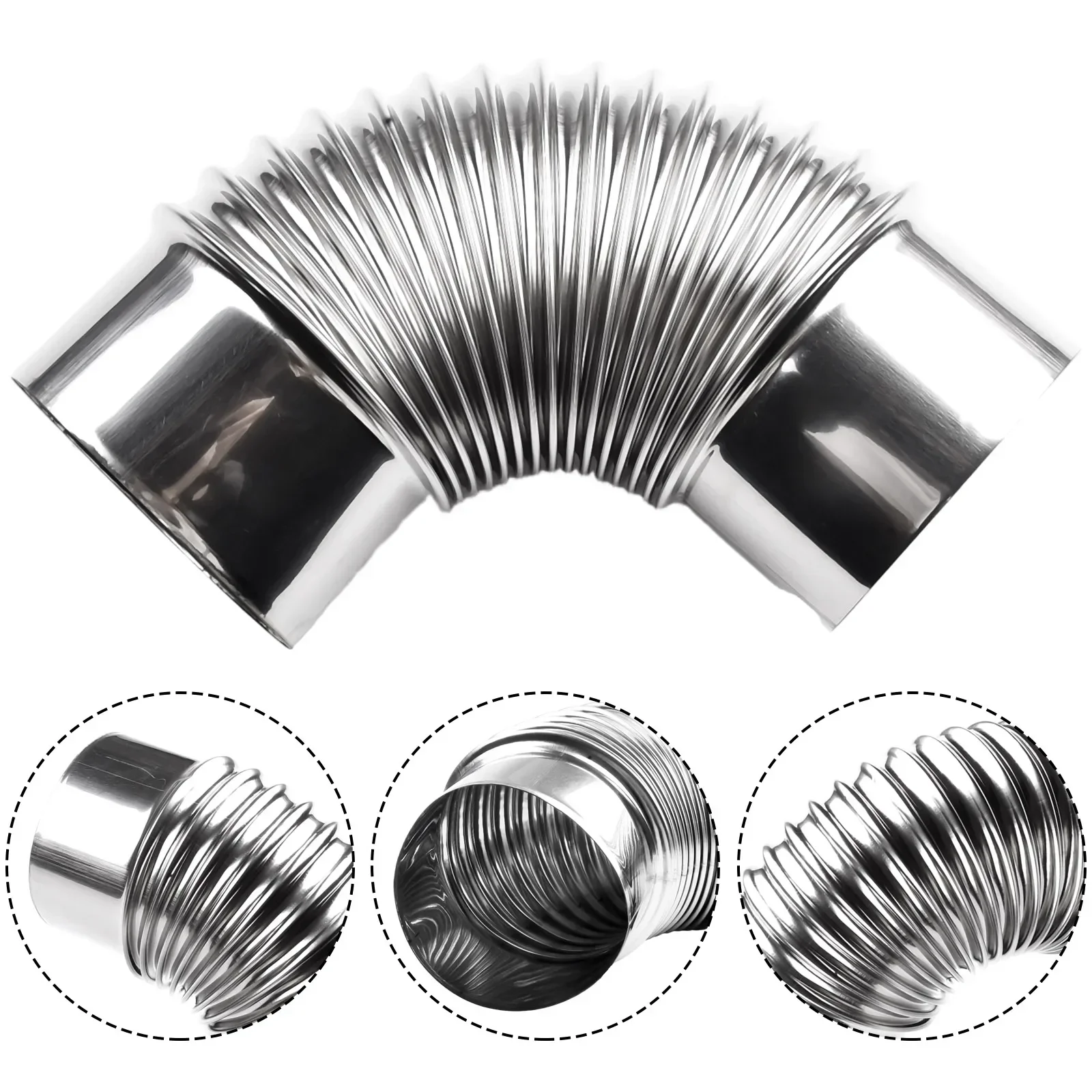 1 Pcs 90 Degree Flue Elbow Pipe Chimney Liner Bend Stainless Steel Multi Flue Stove Pipe Gas Water Heater Exhaust Pipe Vents