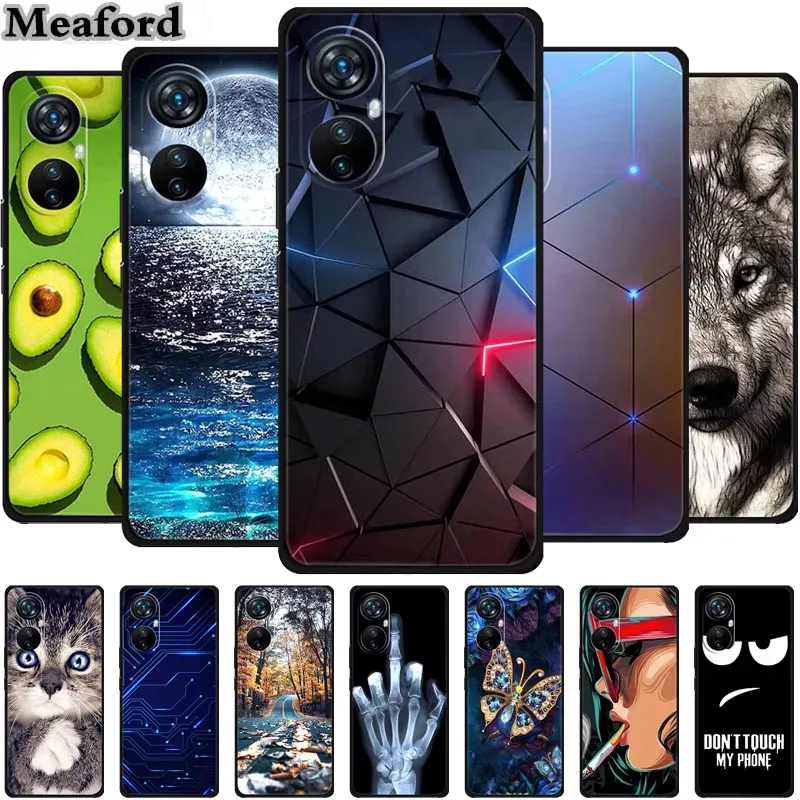 For Blackview A200 Pro Case Animals TPU Silicone Phone Cover Cases for BlackviewA200 Pro Wolf Cool Protective Shockproof Coque