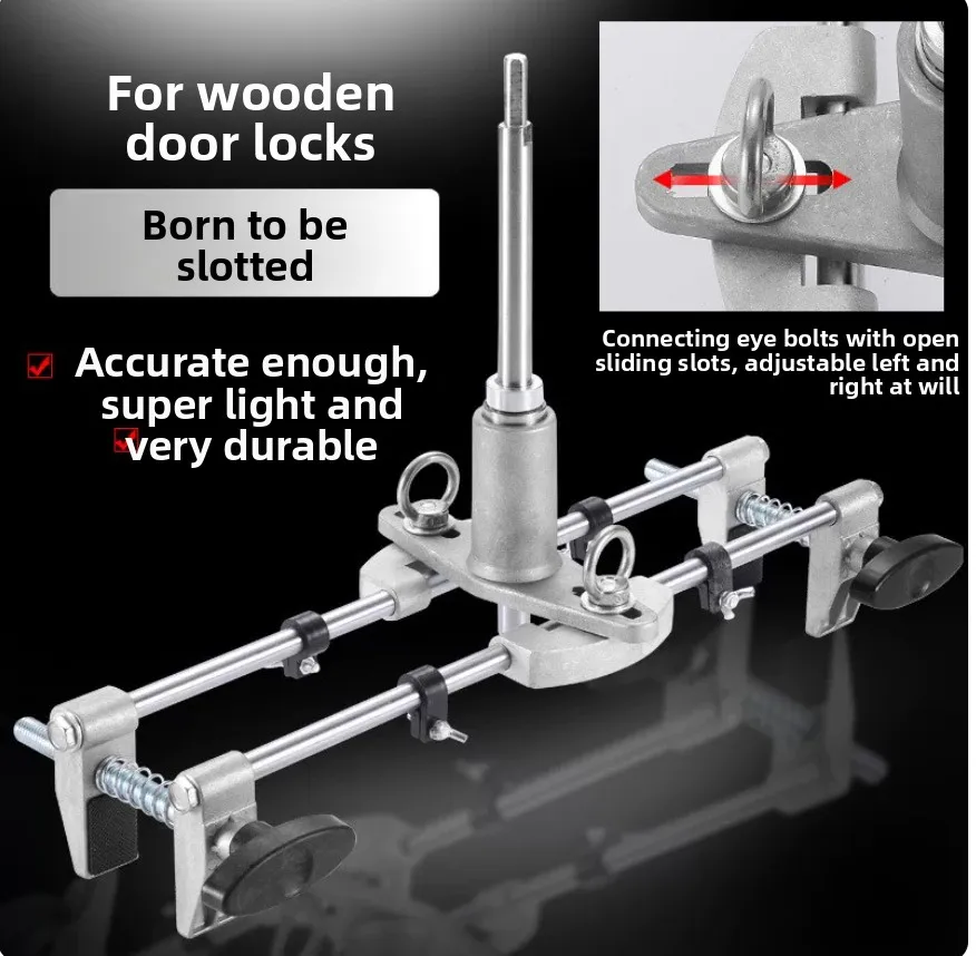 Solid wood door opener, slotting machine, woodworking quick installation lock tool, indoor door opening