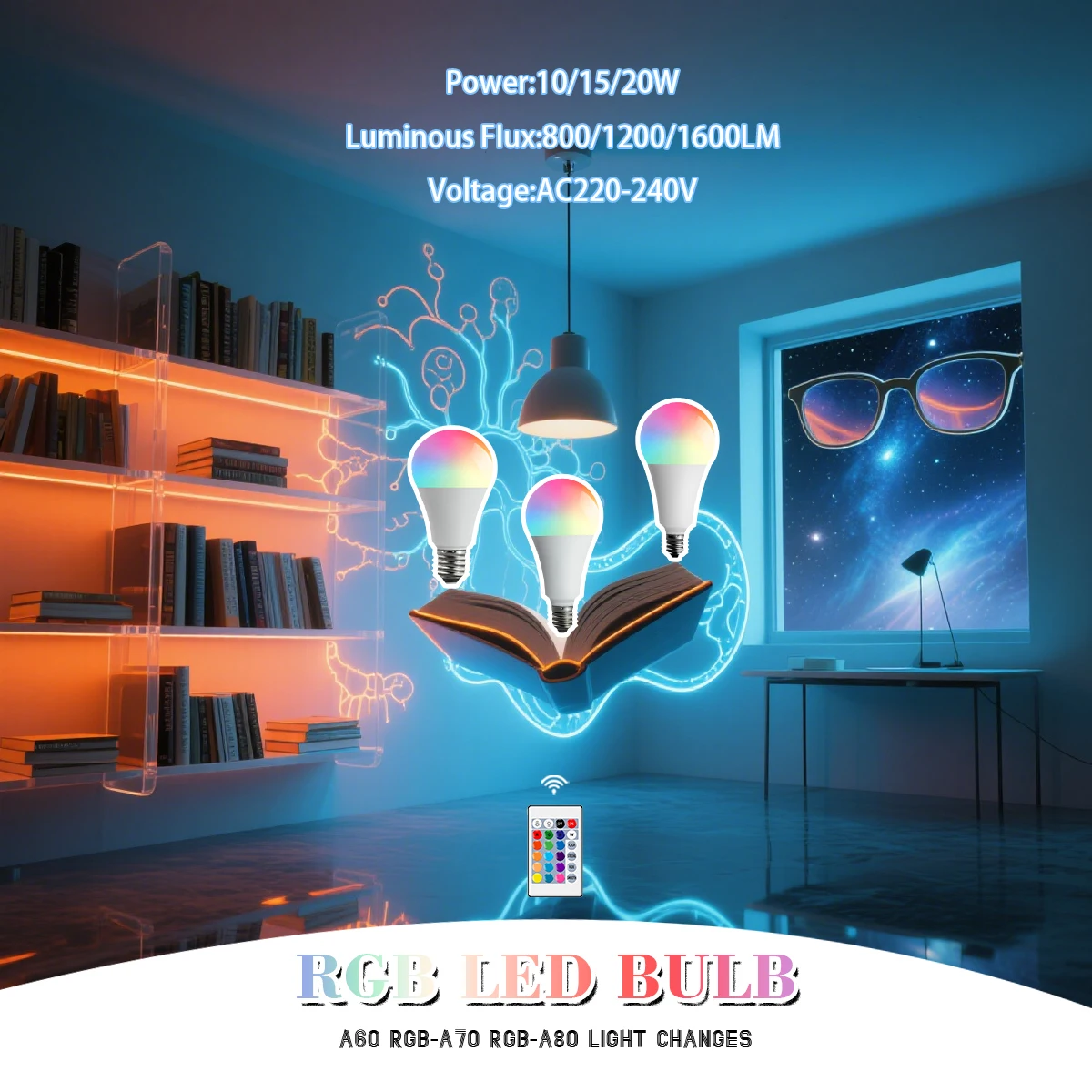 

5 шт./лот светодиодная лампа 20 Вт 15 Вт 10 Вт светодиодная лампа RGBW E27 RGB Light Lampada сменная красочная светодиодная лампа RGBW с ИК-пультом дистанционного управления 220 В