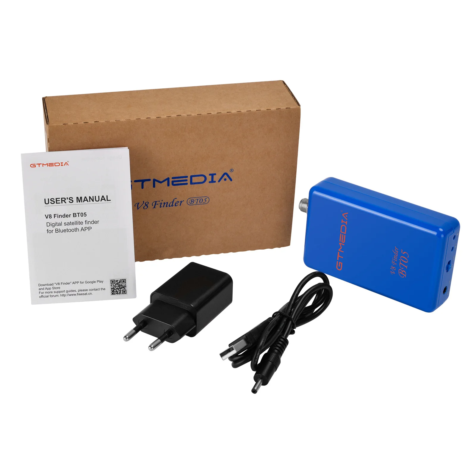 

GTMEDIA V8 Finder BT05 Digital Satellite Finder DVB-S2 BT Connection Support Satellite Selection LNB Support Android/IOS System