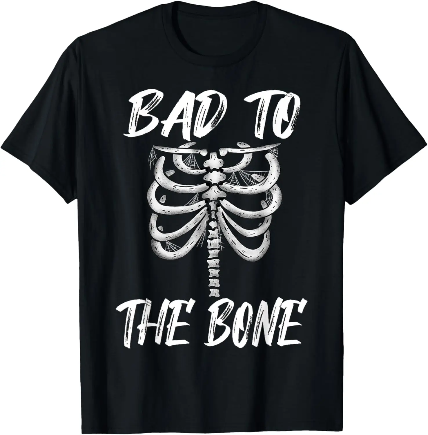 

Bad To The Bone Halloween Skeleton Rib Cage Costume Top T-Shirt