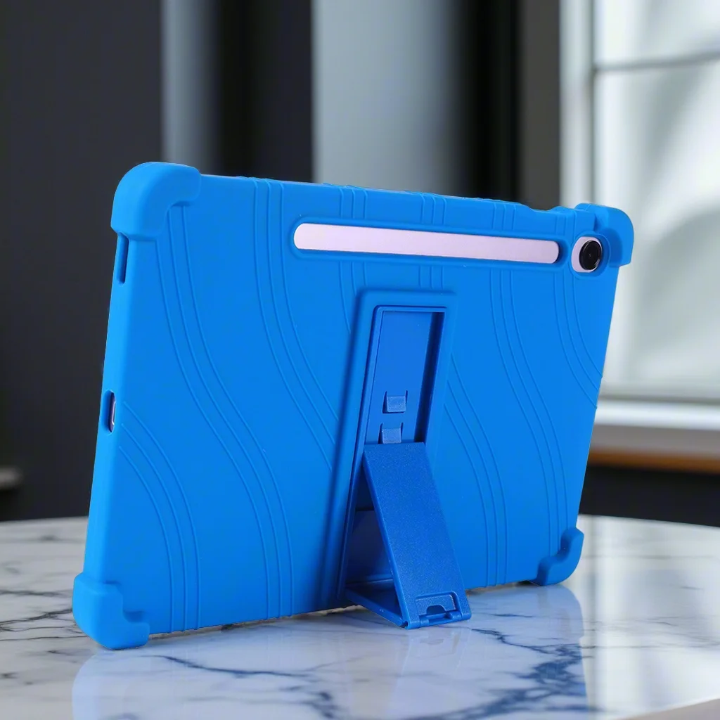 

Case For Samsung Galaxy Tab S9 FE SM-X510 S10 FE SM-X520 10.9 inch Tablet Safe Shockproof Silicone Stand Cover
