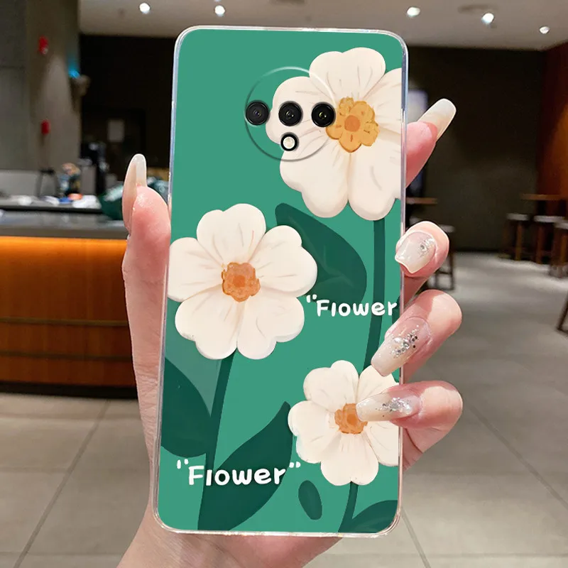 For OnePlus 7T Case Luxury Fashion Butterfly Flower Phone Cover Clear Soft TPU Silicone Jelly Casing For One Plus 7T 1+7T Bumper view 3