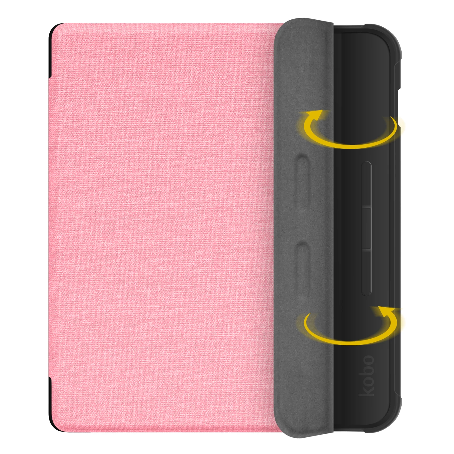 Fabric Soft Case with Hand Strap for New Kobo Libra Colour Smart Cover for Libra 2/H2O Magnetic Protective Shell