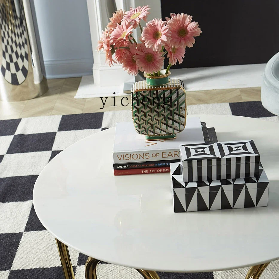 

American vase light luxury entrance living room ornament artwork home accessories