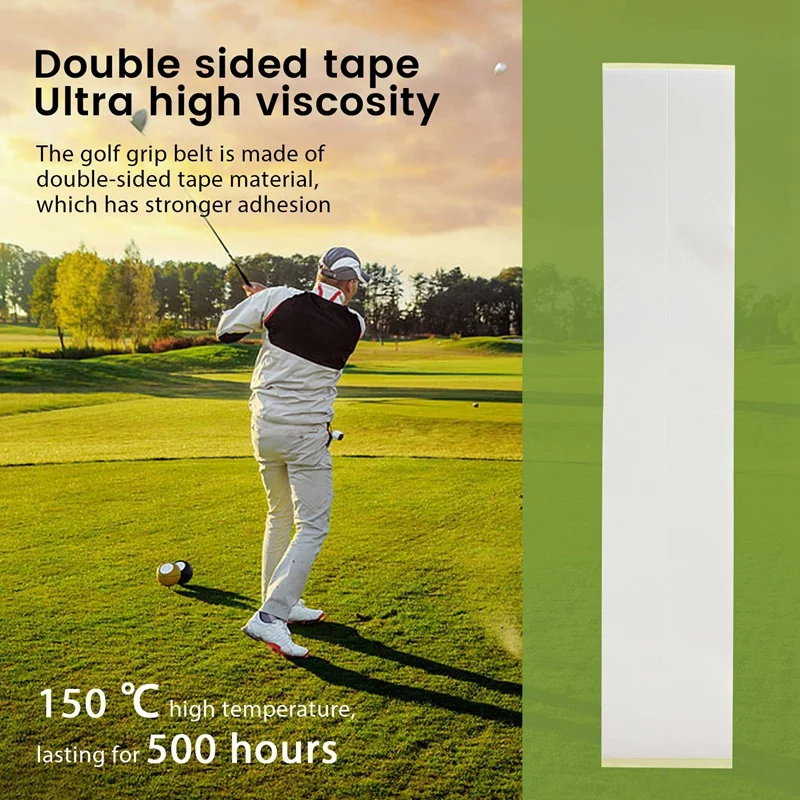 30Pcs Strong Adhesiveness Club Tape Strips,Double Sided Activated Golf Grip Accessories For Regripping Golf Clubs