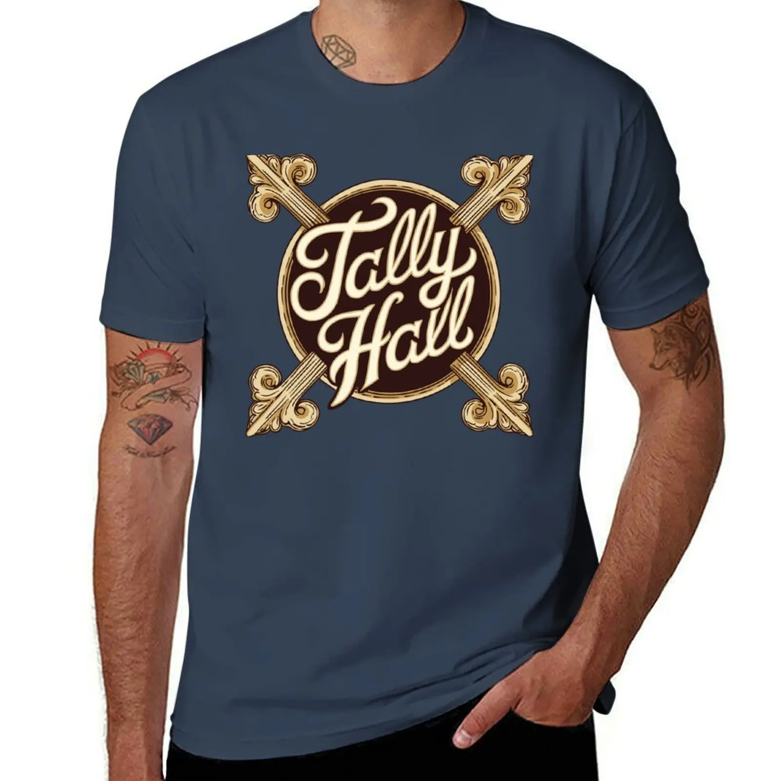 

hall Tally logo T-Shirt Casual Light Summer Short Sleeve Top