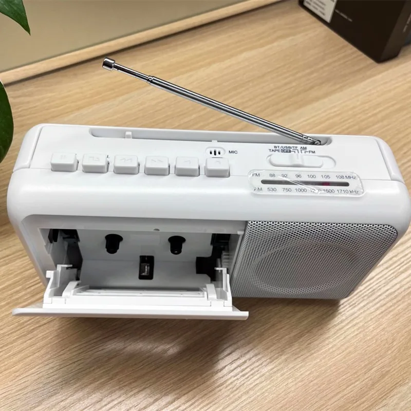 Portable Tape Playback Radio Recorder Support Bluetooth U Disk TF Card Car Tape Player Radio AM/FM Stereo Retro Cassette Players view 6
