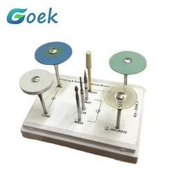 8pcs/Set Dental Grinding and Polishing Kit for Lithium Disilicate Dentistry lab Tool Drill Peoducts Diamond Disc/Stones/Burs