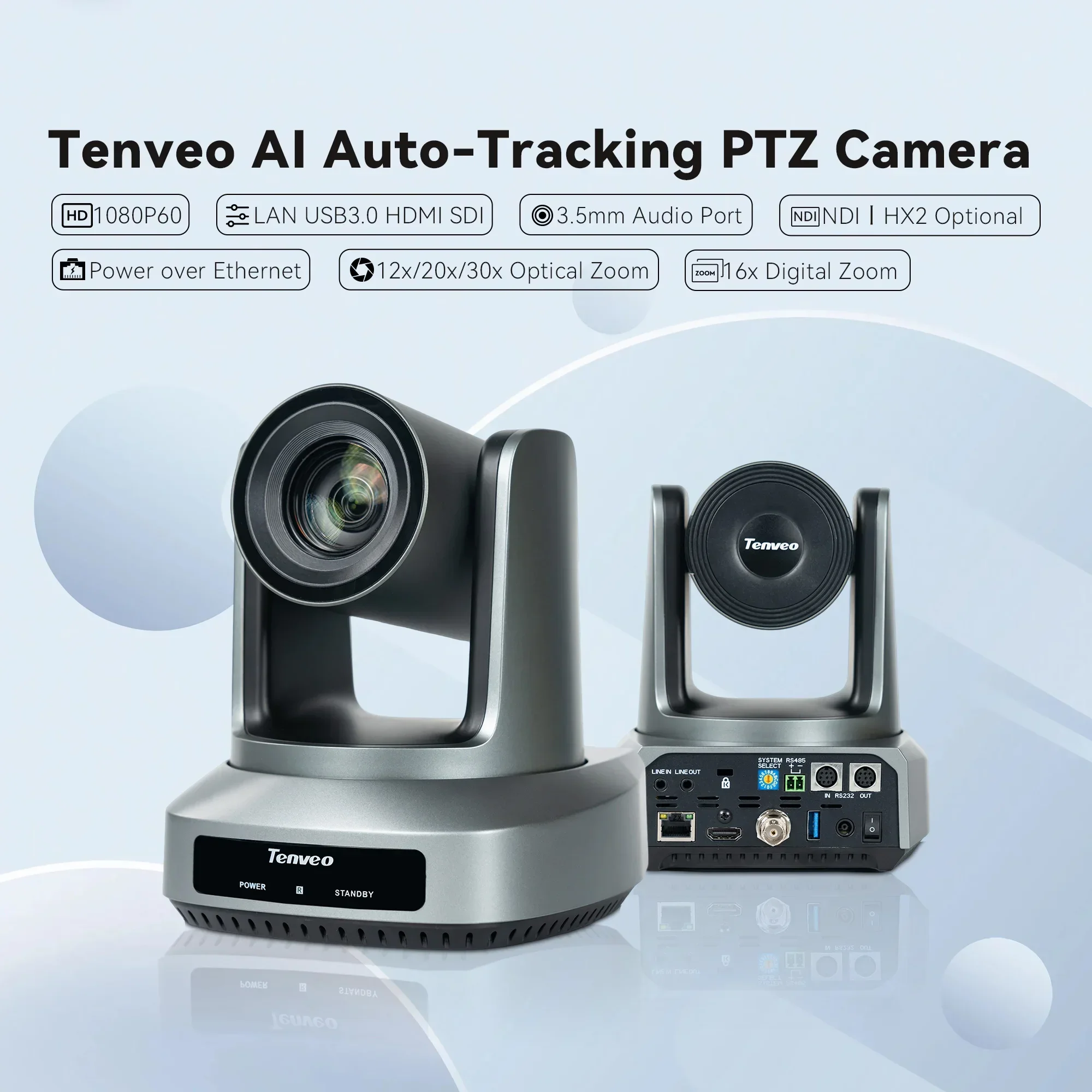 

Tenveo UVMAX Series Auto Tracking PTZ Camera for Live Streaming