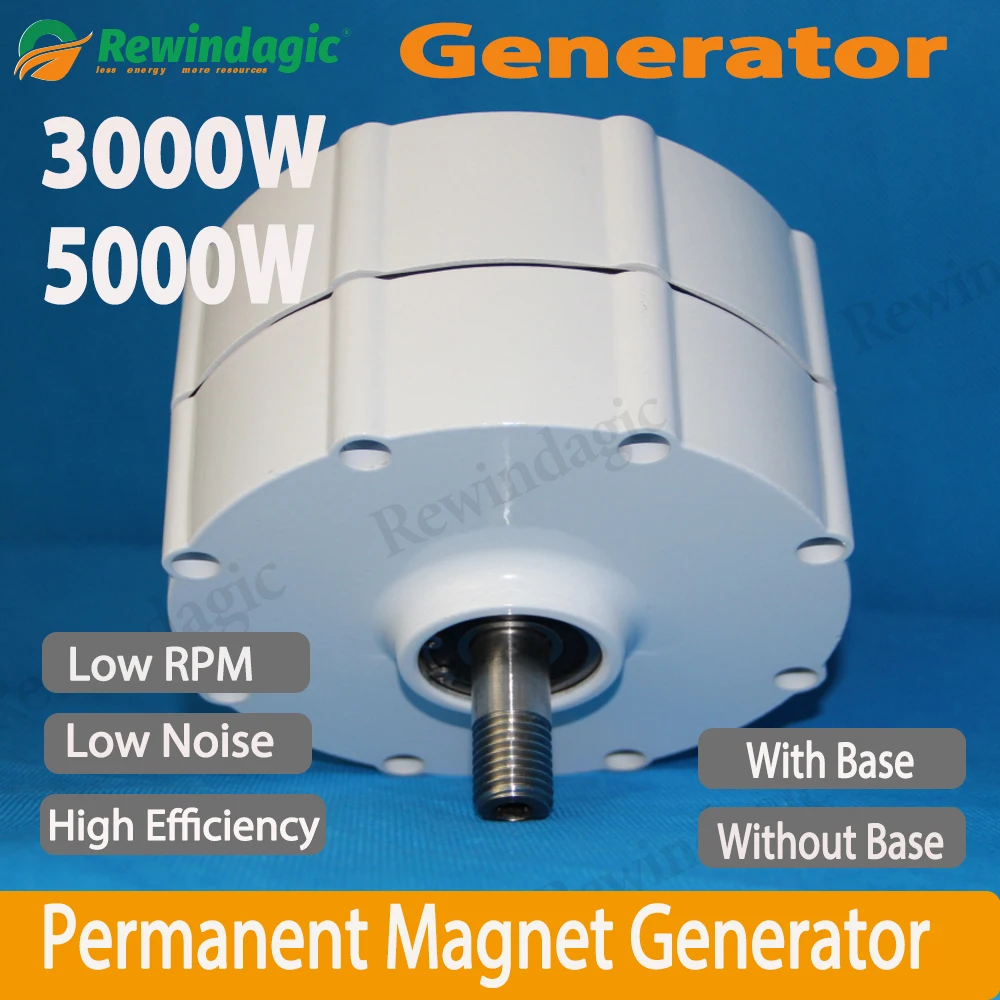 3-фазный Магнитный Динамо-турбинный генератор воды, гидрогенератор без энергии, ветряная мельница, 12 В, 24 В, 48 В, 3 кВт, 5 кВт