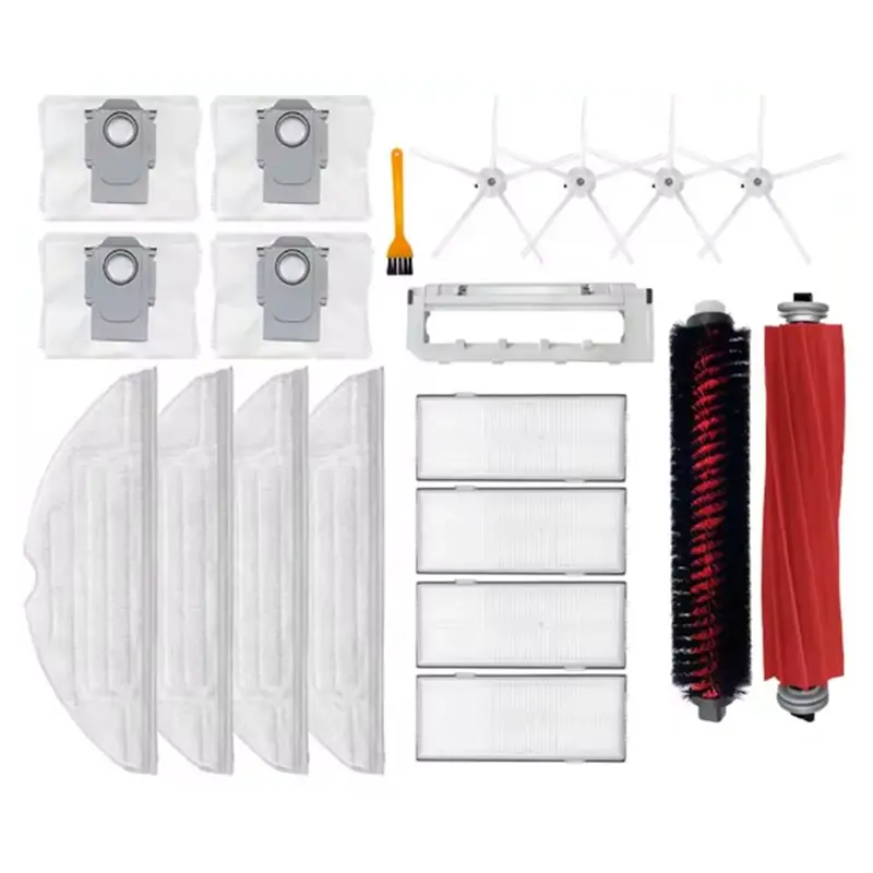 

YANA35R для Roborock S7 Max Ultra/S7 MaxV Ultra/S7 MaxV Plus/S7 Pro Ultra: мешок для сбора пыли, щетка, фильтр, насадка для влажной уборки, запасные части