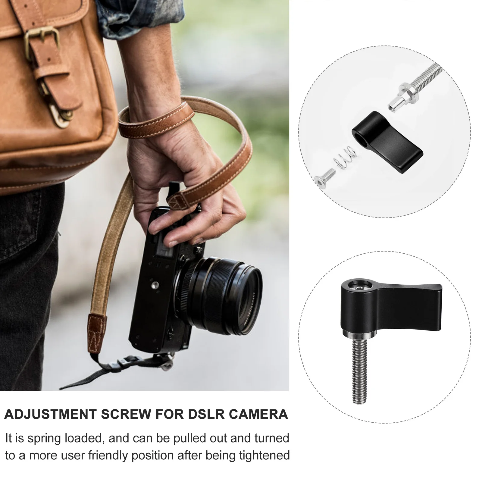 

2pcs L-Shaped Aluminum Alloy Adjustment Screw For Dslr Camera Rotating Knob Locking Thumb Lever Handle Wing Nut Metal Hardware