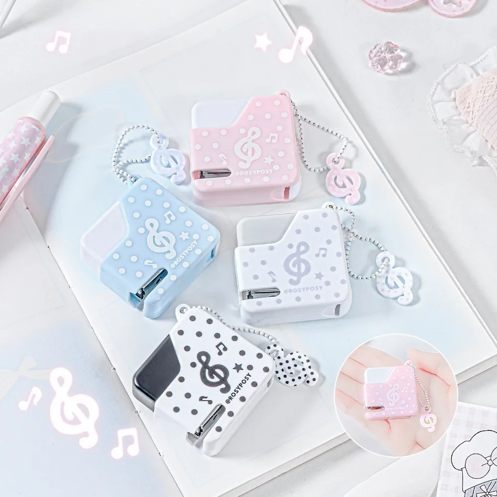 Effortless Polka Dot Stapler Set with 40pcs No.10 Staples Easy-Use Labor-Saving Stapler Set Multifunction Portable