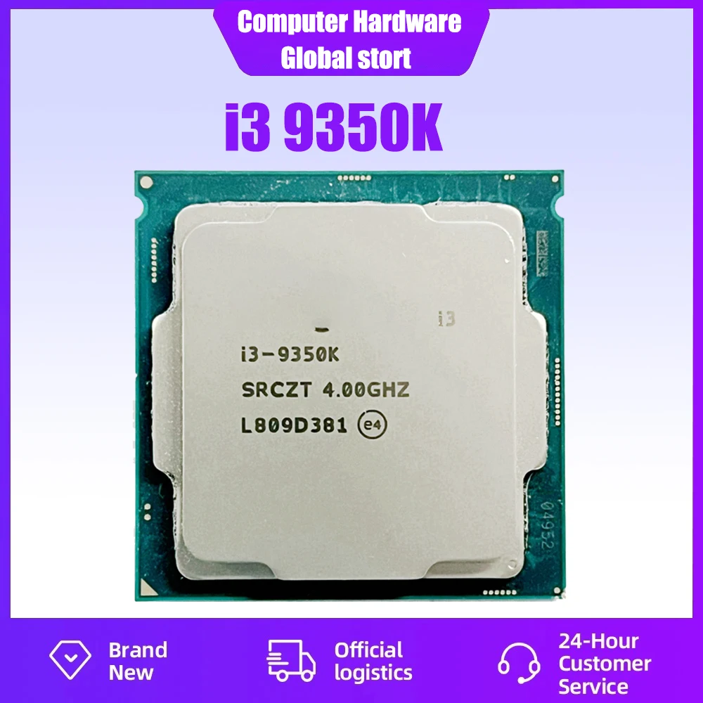 

i3-9350K i3 9350K 4.0GHz Quad-Core Quad-Thread 14 nanometers CPU 91W 8M Processor LGA 1151