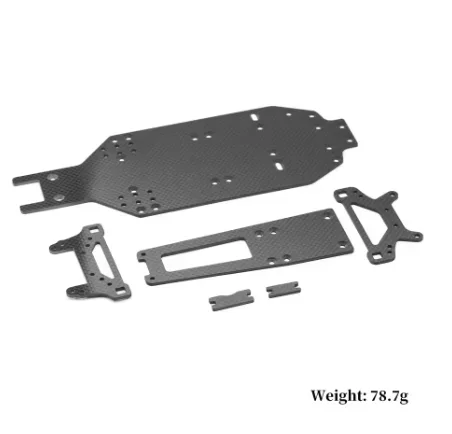 Carbon Fiber Chassis Plate Shock Tower Kit for Tamiya TA02/TA-02SW RC Car Upgrade Parts Accessories