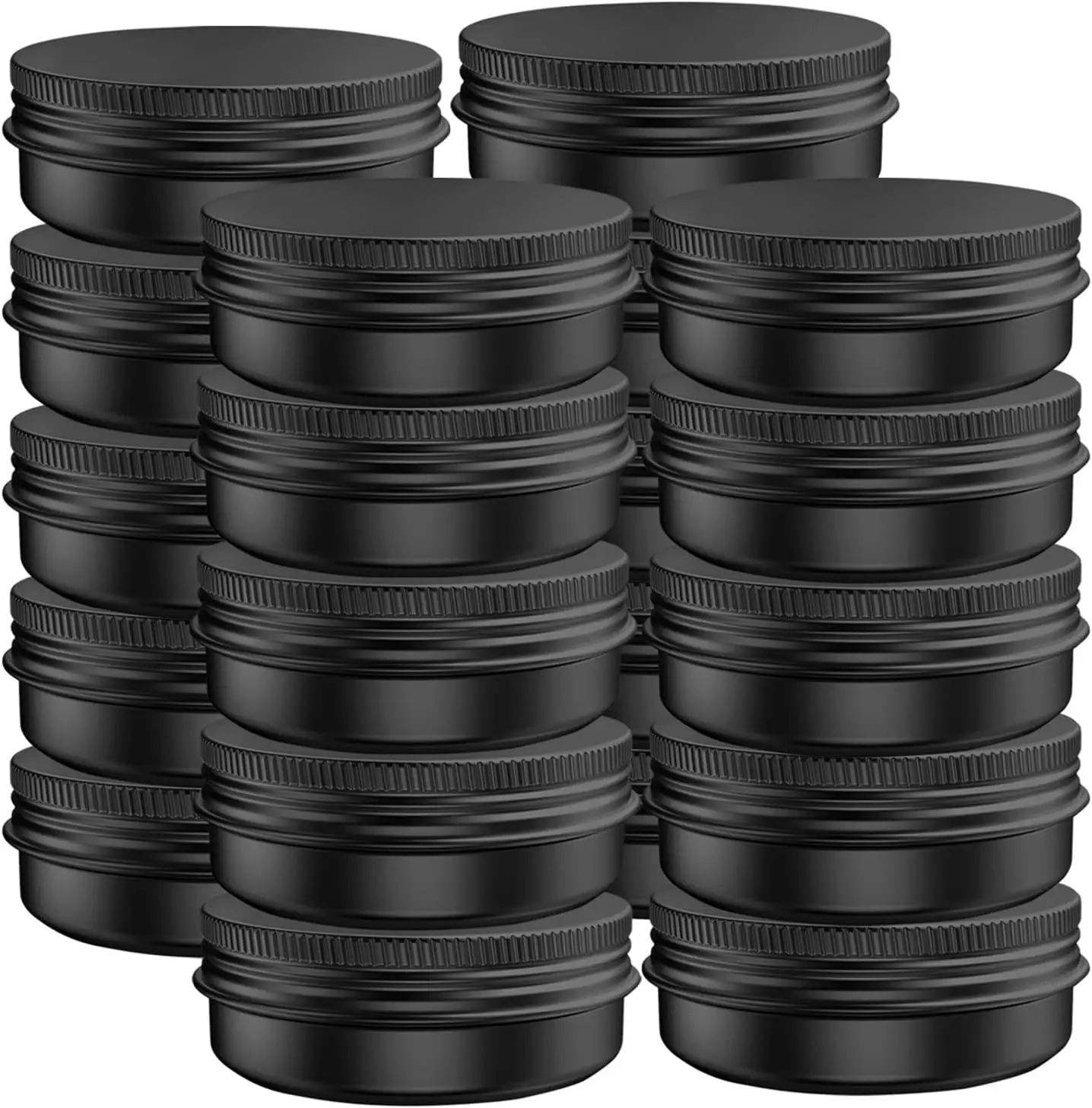 

20 Pcs 2/1oz /Aluminum Tin Jars Containers Leak Proof Cosmetic Containers Round Screw Lids for Cosmetic, Salves, Balms