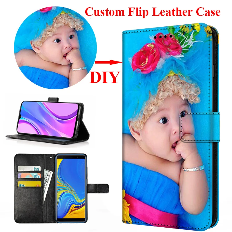 Custom Photo Phone Cover for iPhone 18 17 Pro Max 16 15 14 13 Pro Max 12 11 XR XS Max 8 7 6 Plus SE Leather Flip Case