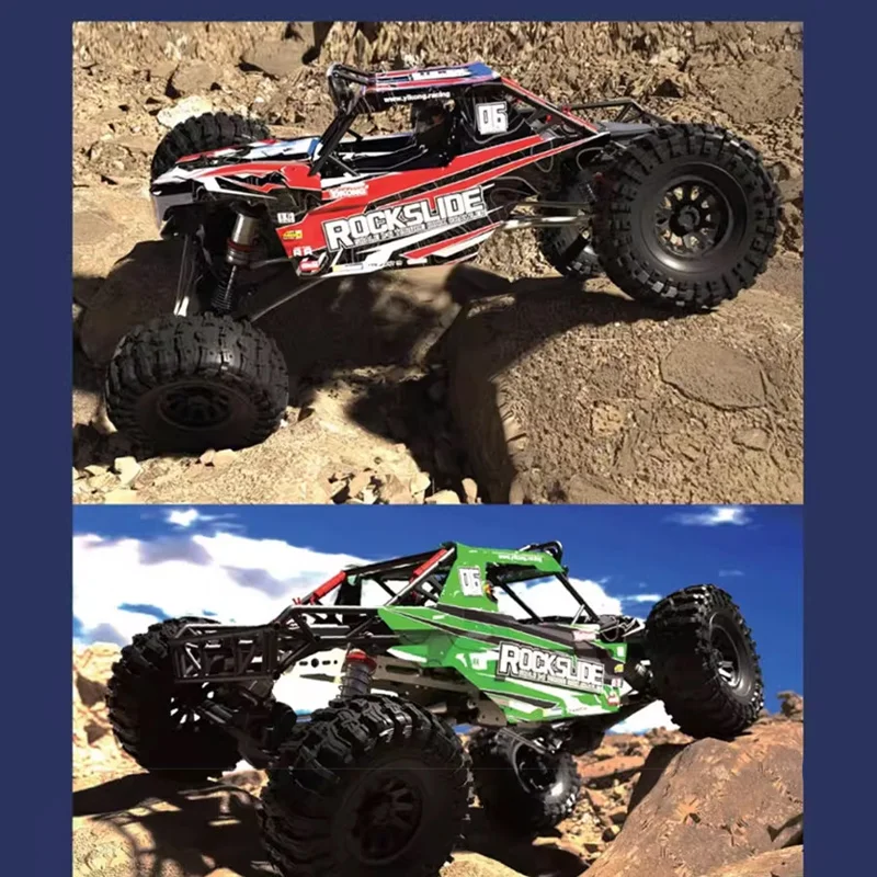 YK4061 Coche RC ROCK SLIDE a escala 1/6, vehículo todoterreno eléctrico teledirigido con diseño de bajo centro de gravedad para escalar