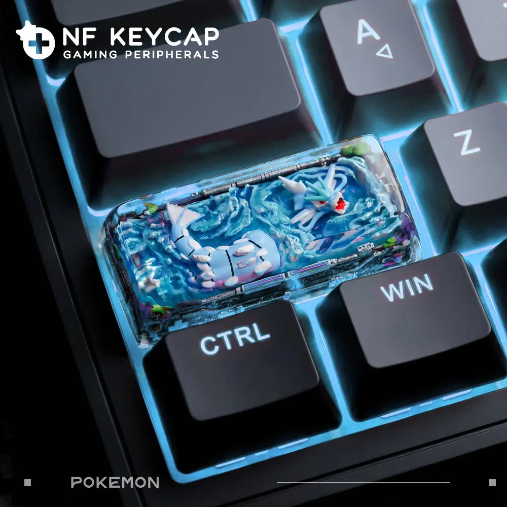 

Механические клавиши для клавиатуры DIY PTCG Gyarados ESC, перекрестно-осевые механические клавиши для ПК, персонализированные кейкапы, подарки, игрушки