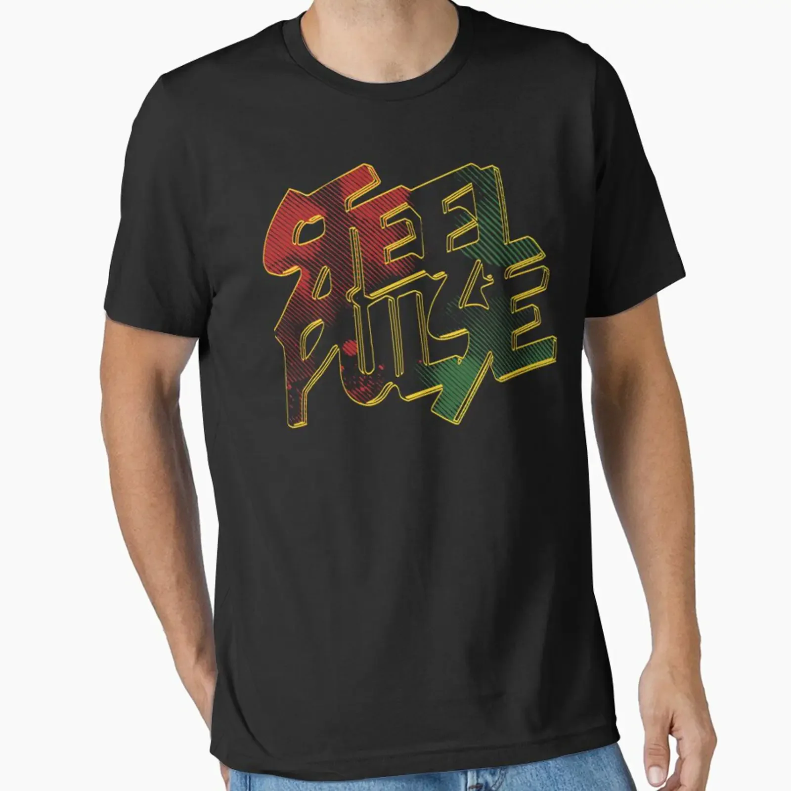 steel pulse 4 designed and sold by KaileyMaya vintage Washed Casual Stylish Breathable Comfortable streetwear graphic