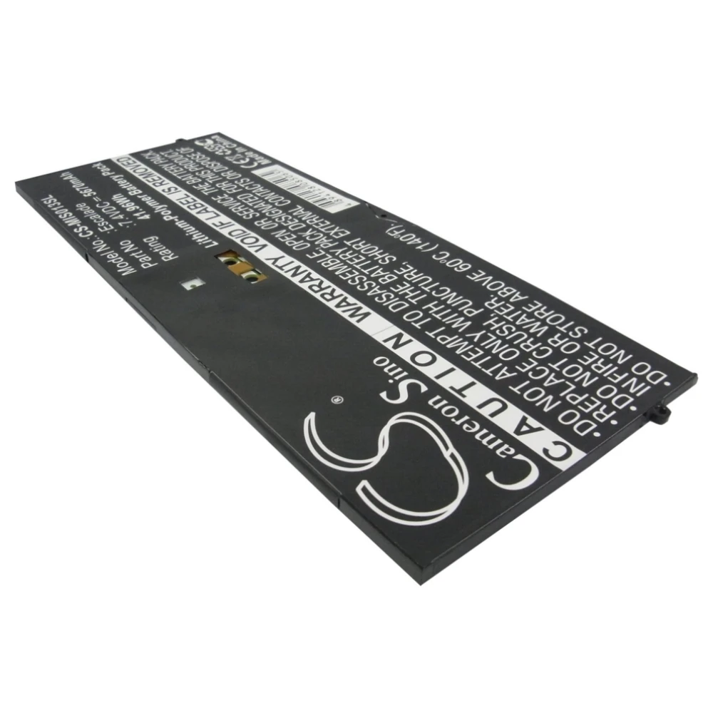 

Li-Polymer Tablet Battery for Microsoft, 7.4V, 5670mAh , Compatible Models: 9SR-00013, Surface Pro, Surface Pro 1 1514