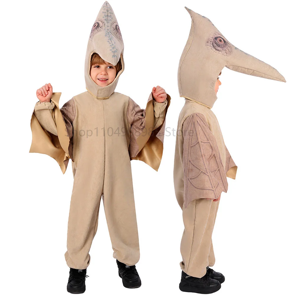 

Children Pterodactyl Costume Boys Yellow Outfits Flying Dinosaur Realistic Pterosaur Halloween Costume Pterodactyl Suit